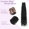 imageBohemain Box Braids Crochet Hair for Black Women 14Inch Boho Crochet Hair Pre Looped 8PK Crochet Boho Braids with Curly Ends1B