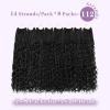 imageBohemain Box Braids Crochet Hair for Black Women 14Inch Boho Crochet Hair Pre Looped 8PK Crochet Boho Braids with Curly Ends1B