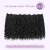 imageBohemain Box Braids Crochet Hair for Black Women 14Inch Boho Crochet Hair Pre Looped 8PK Crochet Boho Braids with Curly Ends1B