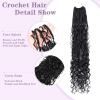 imageBohemain Box Braids Crochet Hair for Black Women 14Inch Boho Crochet Hair Pre Looped 8PK Crochet Boho Braids with Curly Ends1B