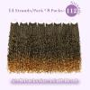 imageBohemain Box Braids Crochet Hair for Black Women 14Inch Boho Crochet Hair Pre Looped 8PK Crochet Boho Braids with Curly Ends1B27