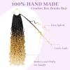 imageBohemain Box Braids Crochet Hair for Black Women 14Inch Boho Crochet Hair Pre Looped 8PK Crochet Boho Braids with Curly Ends1B27613