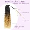 imageBohemain Box Braids Crochet Hair for Black Women 14Inch Boho Crochet Hair Pre Looped 8PK Crochet Boho Braids with Curly Ends1B27613