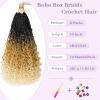 imageBohemain Box Braids Crochet Hair for Black Women 14Inch Boho Crochet Hair Pre Looped 8PK Crochet Boho Braids with Curly Ends1B27613