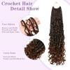 imageBohemain Box Braids Crochet Hair for Black Women 14Inch Boho Crochet Hair Pre Looped 8PK Crochet Boho Braids with Curly Ends1B30