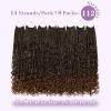 imageBohemain Box Braids Crochet Hair for Black Women 14Inch Boho Crochet Hair Pre Looped 8PK Crochet Boho Braids with Curly Ends1B30