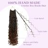 imageBohemain Box Braids Crochet Hair for Black Women 14Inch Boho Crochet Hair Pre Looped 8PK Crochet Boho Braids with Curly Ends1B30