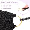 imageBohemain Box Braids Crochet Hair for Black Women 14Inch Boho Crochet Hair Pre Looped 8PK Crochet Boho Braids with Curly Ends1B3027