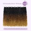 imageBohemain Box Braids Crochet Hair for Black Women 14Inch Boho Crochet Hair Pre Looped 8PK Crochet Boho Braids with Curly Ends1B3027
