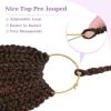 imageBohemain Box Braids Crochet Hair for Black Women 14Inch Boho Crochet Hair Pre Looped 8PK Crochet Boho Braids with Curly Ends1B350
