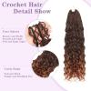 imageBohemain Box Braids Crochet Hair for Black Women 14Inch Boho Crochet Hair Pre Looped 8PK Crochet Boho Braids with Curly Ends1B350
