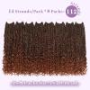 imageBohemain Box Braids Crochet Hair for Black Women 14Inch Boho Crochet Hair Pre Looped 8PK Crochet Boho Braids with Curly Ends1B350