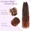 imageBohemain Box Braids Crochet Hair for Black Women 14Inch Boho Crochet Hair Pre Looped 8PK Crochet Boho Braids with Curly Ends1B350
