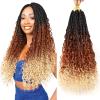imageBohemain Box Braids Crochet Hair for Black Women 14Inch Boho Crochet Hair Pre Looped 8PK Crochet Boho Braids with Curly Ends1B350613
