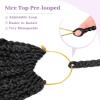 imageBohemain Box Braids Crochet Hair for Black Women 14Inch Boho Crochet Hair Pre Looped 8PK Crochet Boho Braids with Curly Ends1B350613