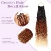 imageBohemain Box Braids Crochet Hair for Black Women 14Inch Boho Crochet Hair Pre Looped 8PK Crochet Boho Braids with Curly Ends1B350613