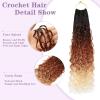 imageBohemain Box Braids Crochet Hair for Black Women 14Inch Boho Crochet Hair Pre Looped 8PK Crochet Boho Braids with Curly Ends1B350613