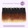 imageBohemain Box Braids Crochet Hair for Black Women 14Inch Boho Crochet Hair Pre Looped 8PK Crochet Boho Braids with Curly Ends1B350613