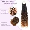 imageBohemain Box Braids Crochet Hair for Black Women 14Inch Boho Crochet Hair Pre Looped 8PK Crochet Boho Braids with Curly Ends1B430