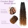 imageBohemain Box Braids Crochet Hair for Black Women 14Inch Boho Crochet Hair Pre Looped 8PK Crochet Boho Braids with Curly Ends1B430