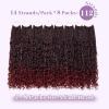 imageBohemain Box Braids Crochet Hair for Black Women 14Inch Boho Crochet Hair Pre Looped 8PK Crochet Boho Braids with Curly Ends1BBUG