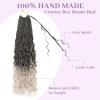 imageBohemain Box Braids Crochet Hair for Black Women 14Inch Boho Crochet Hair Pre Looped 8PK Crochet Boho Braids with Curly Ends1BGray