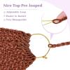 imageBohemain Box Braids Crochet Hair for Black Women 14Inch Boho Crochet Hair Pre Looped 8PK Crochet Boho Braids with Curly Ends350
