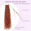 imageBohemain Box Braids Crochet Hair for Black Women 14Inch Boho Crochet Hair Pre Looped 8PK Crochet Boho Braids with Curly Ends350