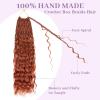 imageBohemain Box Braids Crochet Hair for Black Women 14Inch Boho Crochet Hair Pre Looped 8PK Crochet Boho Braids with Curly Ends350