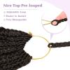 imageBohemain Box Braids Crochet Hair for Black Women 14Inch Boho Crochet Hair Pre Looped 8PK Crochet Boho Braids with Curly Ends4