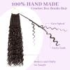 imageBohemain Box Braids Crochet Hair for Black Women 14Inch Boho Crochet Hair Pre Looped 8PK Crochet Boho Braids with Curly Ends4