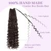 imageBohemain Box Braids Crochet Hair for Black Women 14Inch Boho Crochet Hair Pre Looped 8PK Crochet Boho Braids with Curly Ends4