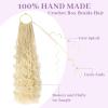 imageBohemain Box Braids Crochet Hair for Black Women 14Inch Boho Crochet Hair Pre Looped 8PK Crochet Boho Braids with Curly Ends613
