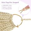 imageBohemain Box Braids Crochet Hair for Black Women 14Inch Boho Crochet Hair Pre Looped 8PK Crochet Boho Braids with Curly Ends613
