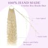 imageBohemain Box Braids Crochet Hair for Black Women 14Inch Boho Crochet Hair Pre Looped 8PK Crochet Boho Braids with Curly Ends613