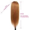 imageMannequin Head Human Hair 26 Inch Mannequin Head with Hair and Stand 60 Real Hair Mannequin Head for Kids Cosmetology mannequin head for braiding Mannequins Doll Head to Practice HairstylesBlonde 27