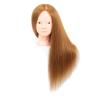 imageMannequin Head Human Hair 26 Inch Mannequin Head with Hair and Stand 60 Real Hair Mannequin Head for Kids Cosmetology mannequin head for braiding Mannequins Doll Head to Practice HairstylesBlonde 27
