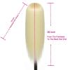 imageMannequin Head Human Hair 26 Inch Mannequin Head with Hair and Stand 60 Real Hair Mannequin Head for Kids Cosmetology mannequin head for braiding Mannequins Doll Head to Practice HairstylesPlatinum Blonde