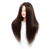imageMannequin Head Human Hair 26 Inch Mannequin Head with Hair and Stand 60 Real Hair Mannequin Head for Kids Cosmetology mannequin head for braiding Mannequins Doll Head to Practice HairstylesDark Brown