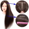 imageMannequin Head Human Hair 26 Inch Mannequin Head with Hair and Stand 60 Real Hair Mannequin Head for Kids Cosmetology mannequin head for braiding Mannequins Doll Head to Practice HairstylesDark Brown