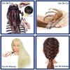imageMannequin Head Human Hair 26 Inch Mannequin Head with Hair and Stand 60 Real Hair Mannequin Head for Kids Cosmetology mannequin head for braiding Mannequins Doll Head to Practice HairstylesPlatinum Blonde