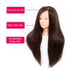 imageMannequin Head Human Hair 26 Inch Mannequin Head with Hair and Stand 60 Real Hair Mannequin Head for Kids Cosmetology mannequin head for braiding Mannequins Doll Head to Practice HairstylesDark Brown 4