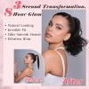 imageNAYOO Claw Clip Ponytail Extension Black Brown 12quot Short Wavy Ponytail Clip in Hair Extensions for Women Curly Natural Layered Pony Tails for Short Thin Hair Synthetic HairpieceBlack BrownBlack