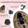 imageNAYOO Claw Clip Ponytail Extension Black Brown 12quot Short Wavy Ponytail Clip in Hair Extensions for Women Curly Natural Layered Pony Tails for Short Thin Hair Synthetic HairpieceBlack BrownDark Blonde to Light Blonde