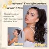 imageNAYOO Claw Clip Ponytail Extension Black Brown 12quot Short Wavy Ponytail Clip in Hair Extensions for Women Curly Natural Layered Pony Tails for Short Thin Hair Synthetic HairpieceBlack BrownBlack