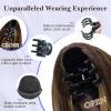 imageNAYOO Claw Clip Ponytail Extension Black Brown 12quot Short Wavy Ponytail Clip in Hair Extensions for Women Curly Natural Layered Pony Tails for Short Thin Hair Synthetic HairpieceBlack BrownDark Brown Mixed Chestnut