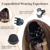 imageNAYOO Claw Clip Ponytail Extension Black Brown 12quot Short Wavy Ponytail Clip in Hair Extensions for Women Curly Natural Layered Pony Tails for Short Thin Hair Synthetic HairpieceBlack BrownBrown Mixed Dirty Blonde
