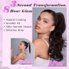 imageNAYOO Claw Clip Ponytail Extension Black Brown 12quot Short Wavy Ponytail Clip in Hair Extensions for Women Curly Natural Layered Pony Tails for Short Thin Hair Synthetic HairpieceBlack BrownDirty Blonde