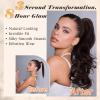 imageNAYOO Claw Clip Ponytail Extension Black Brown 12quot Short Wavy Ponytail Clip in Hair Extensions for Women Curly Natural Layered Pony Tails for Short Thin Hair Synthetic HairpieceBlack BrownMedium Blonde with Blonde Highlights
