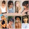 imageNAYOO Clip in Bangs  100 Human Hair Wispy Bangs Clip in Hair Extensions Brown Black Air Bangs Fringe with Temples Hairpieces for Women Curved Bangs for Daily WearNatural Black